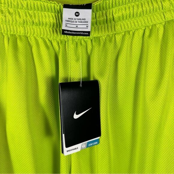 NWT Nike Elite Basketball Shorts Drawstring Waist Bright Green with Black M - Picture 6 of 16